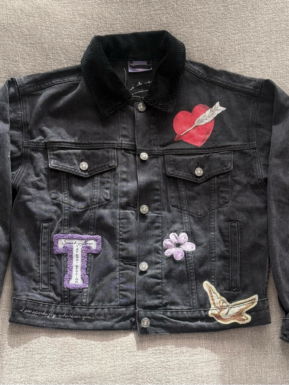 Taylor Swift Speak Now Black Denim Jacket